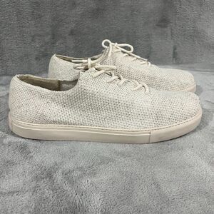 Nisolo Men's 365 Eco-Knit Sneaker Linen Beige Made in Brazil Size US 12 EU 45